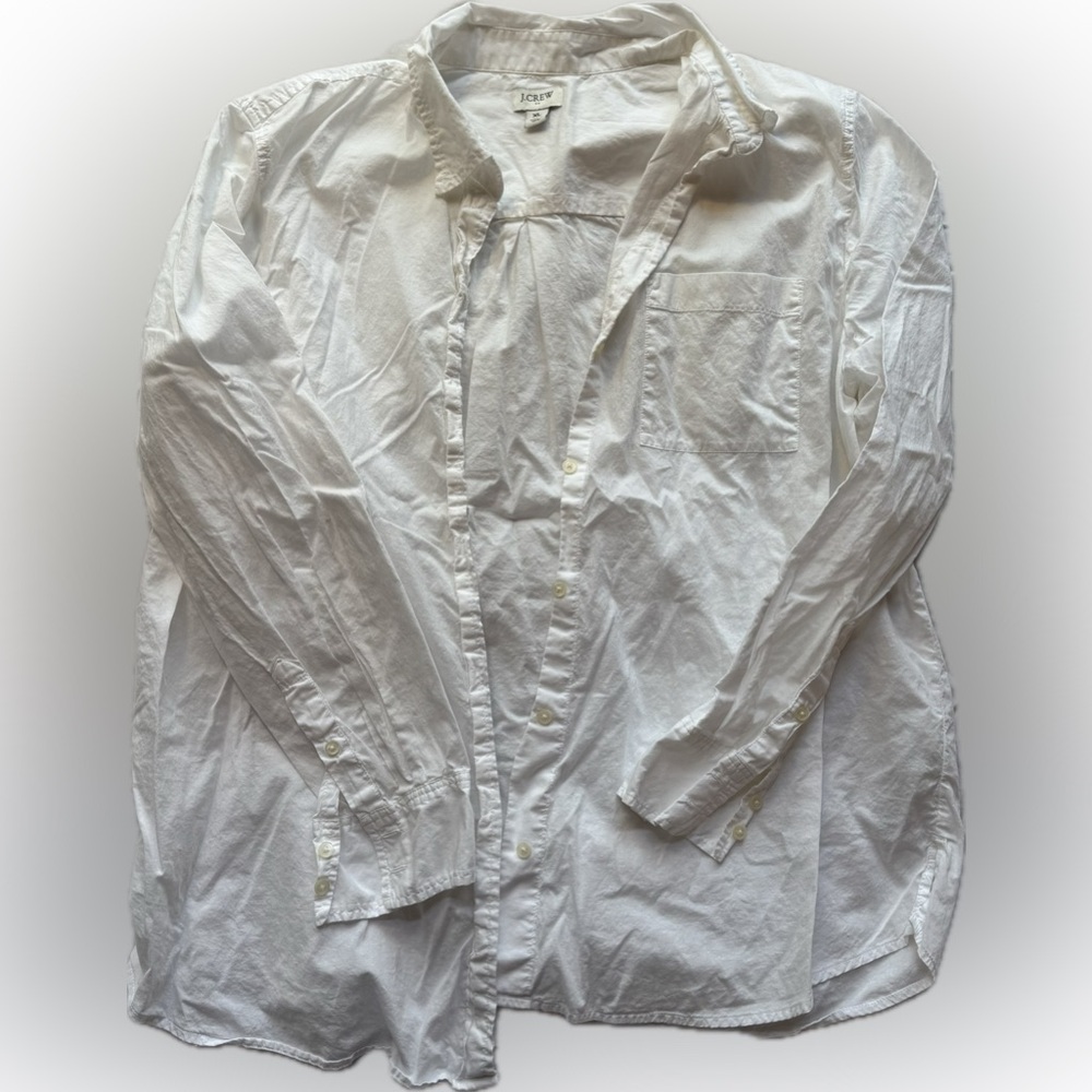 J. Crew Crisp White Button Down Shirt